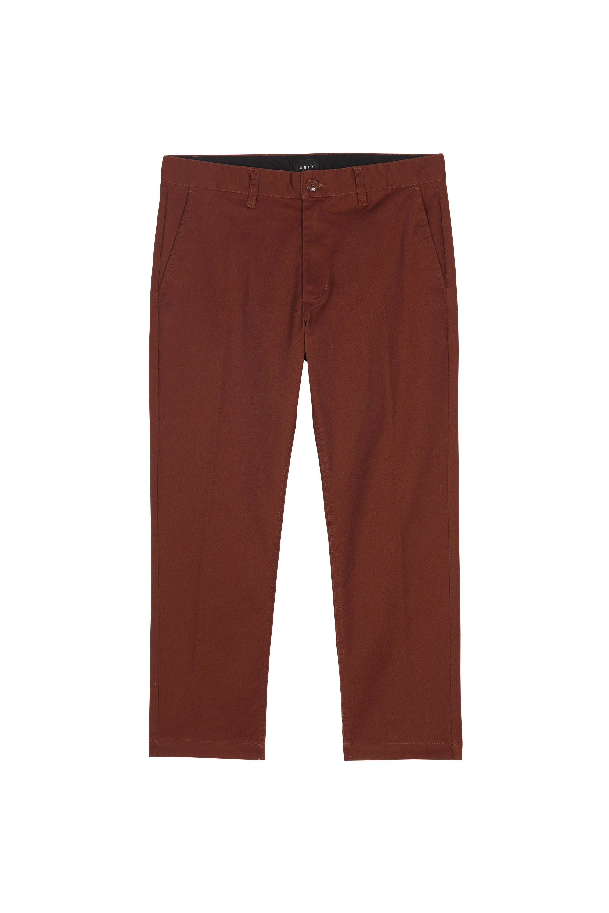OBEY Pantalon STRAGGLER FLOODED Marron