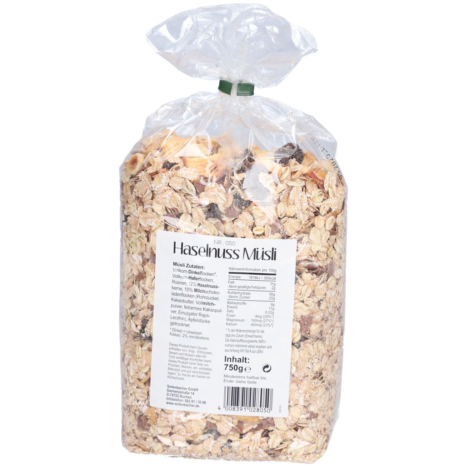 Seitenbacher Haselnuss Müsli Schoko-Nuss-Gourmet