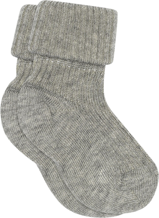mpKids Anklesock 2/2 pad baby Grå