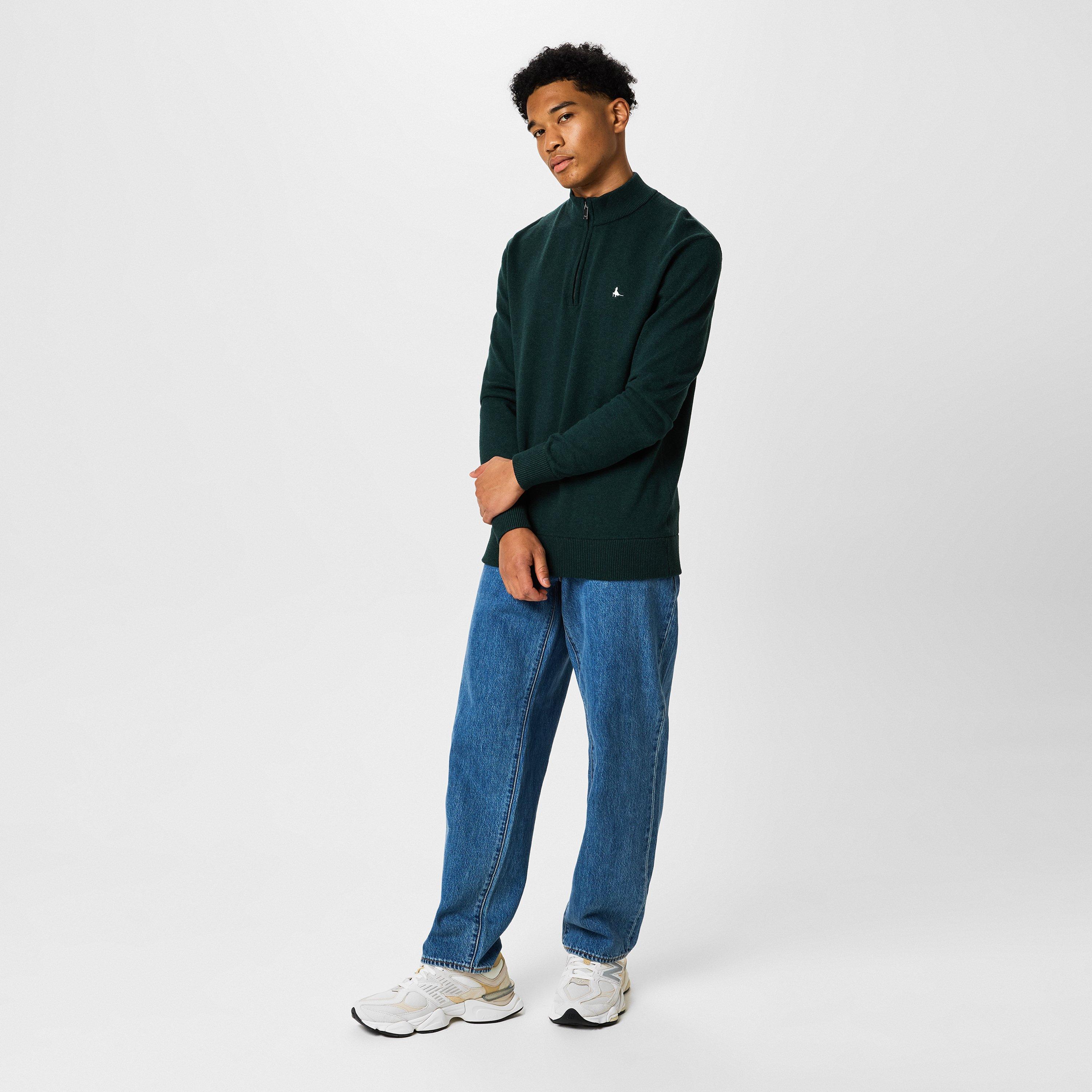 Jack Wills Funnel Neck Half Zip Jumper