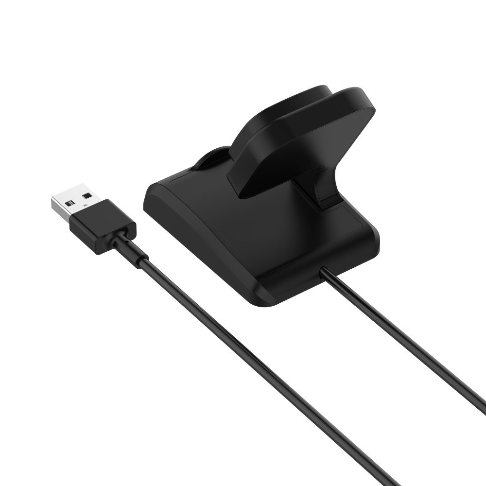(1m) Fitbit Versa 3 / Versa 4 / Sense / Sense 2 USB Ladegerät Dockingstation Stand - Schwarz