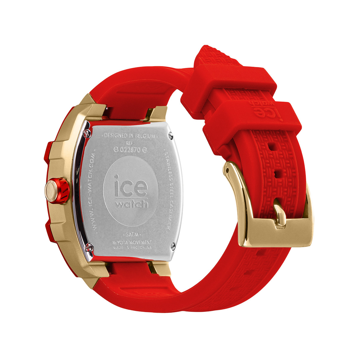 Montre ICE WATCH Ice boliday femme bracelet silicone rouge
