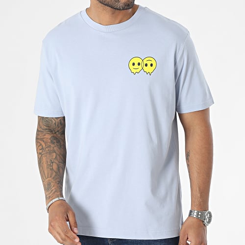 Tee Shirt Oversize Good Feelings Bleu Clair