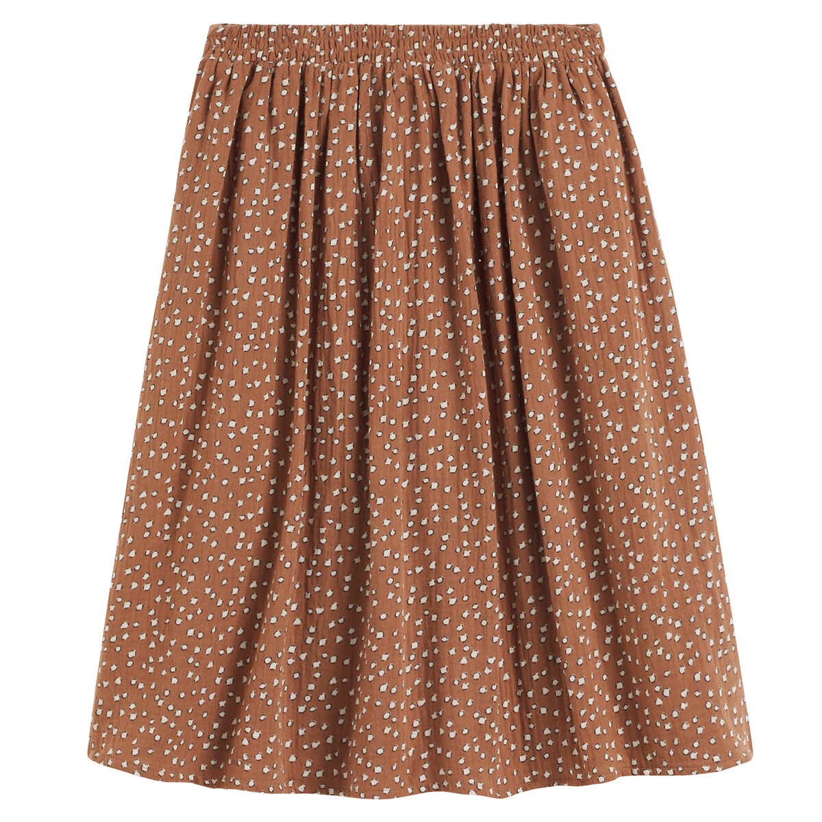 COLEÇÕES LA REDOUTE<br>Saia fluida, estampa animal, tetra
