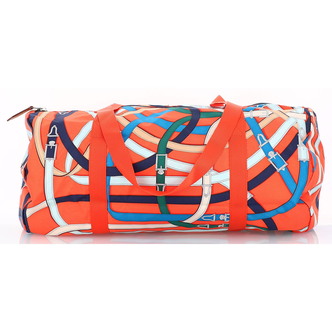 Hermès Sac porté épaule en Soie orange - Neuf sans étiquette - L.44 cm
