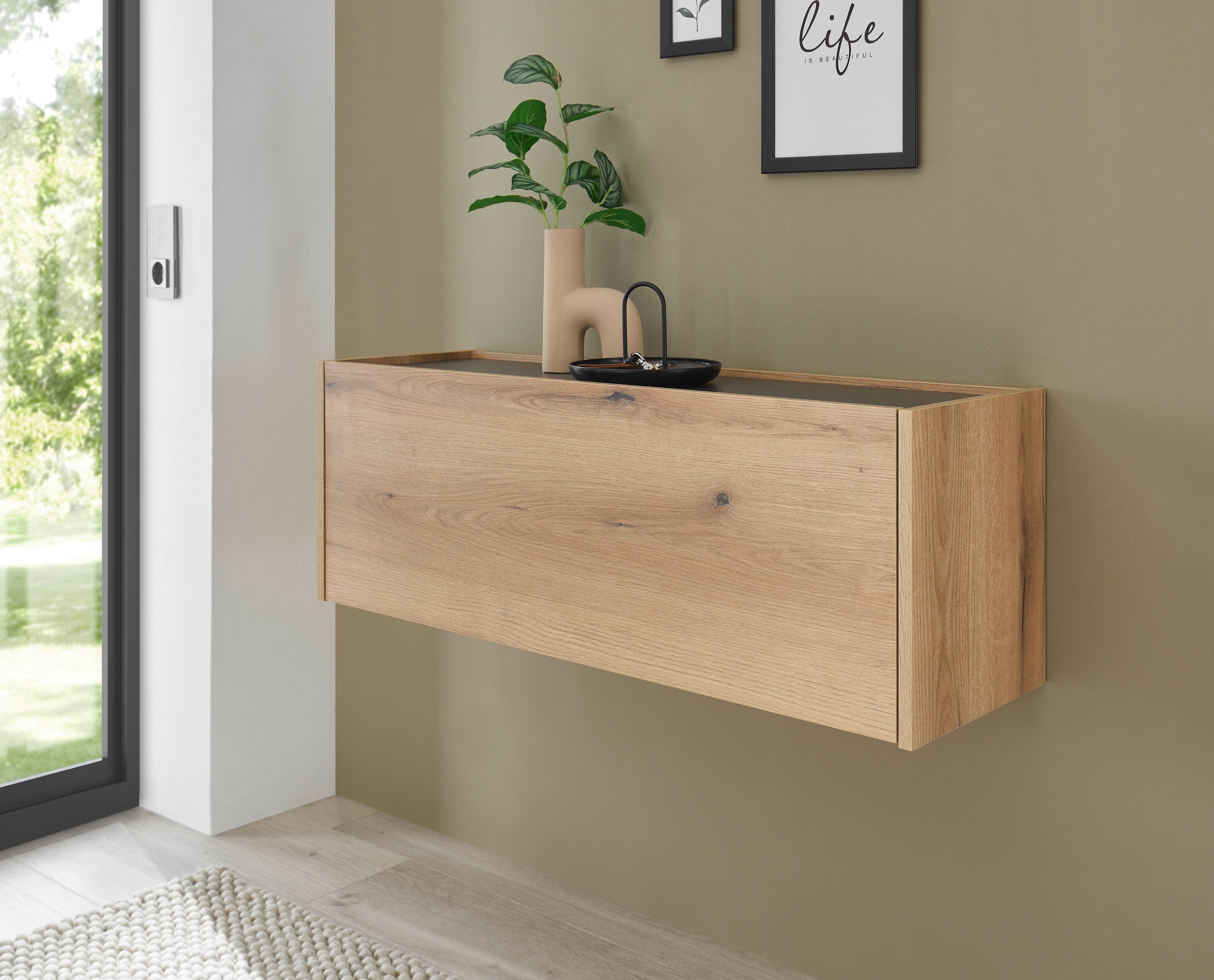 INOSIGN Mehrzweckschrank »GiRON/CiTY, Wandgarderobe in vier Farben, Wandschrank« zeitloses Design, Breite 100 cm, grosses Fach