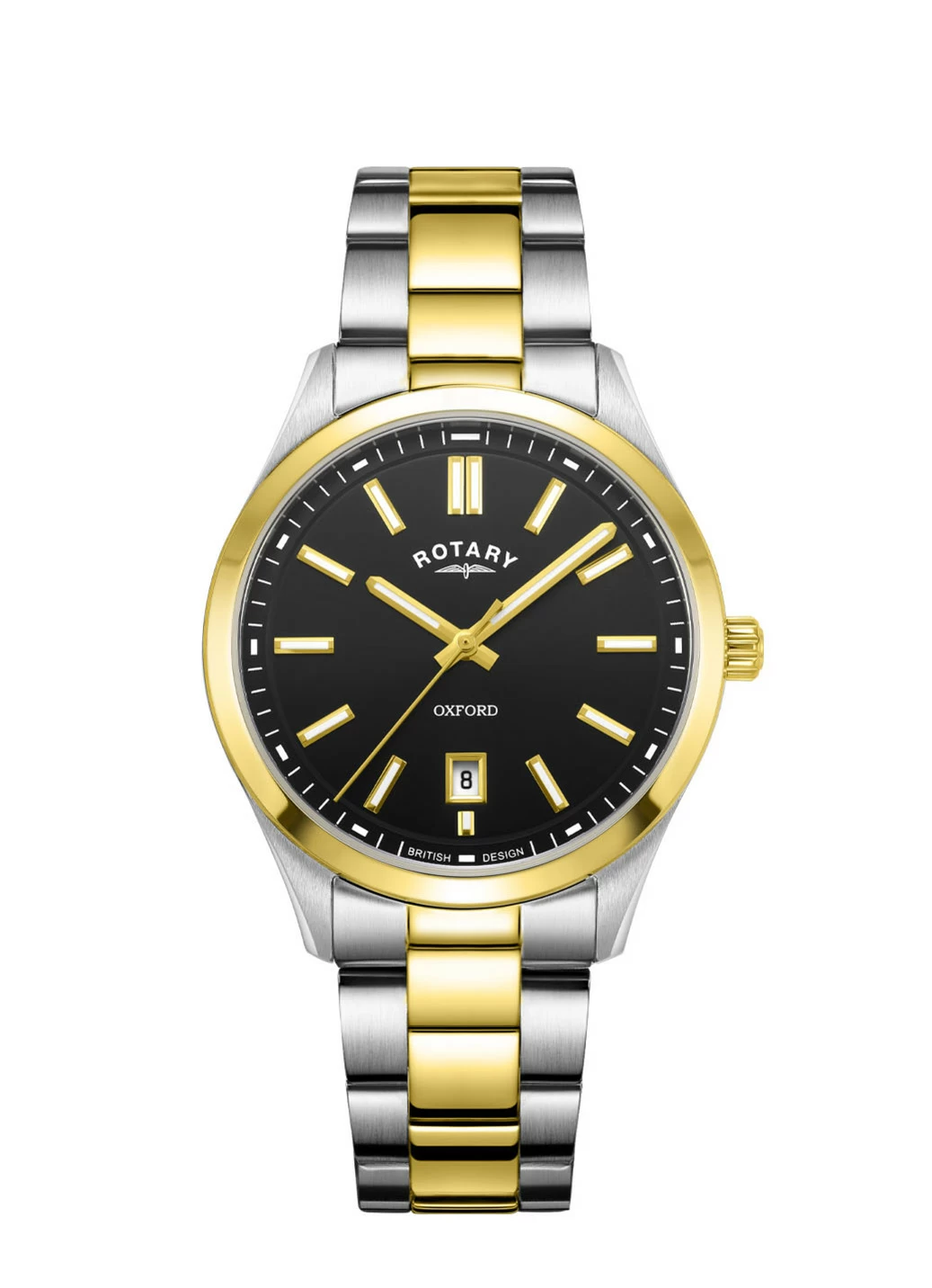 Rotary Quartz-Herrenuhr mit Edelstahlbandgehäuse