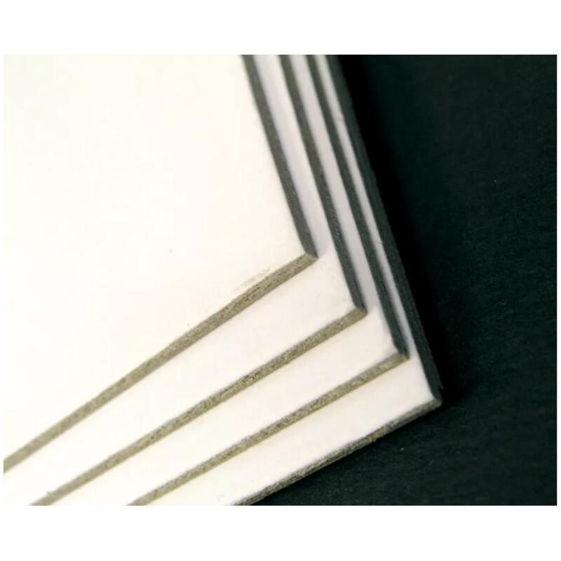Carton Mi-fin 1,0mm 10F 50x65cm 600g - Blanc et gris