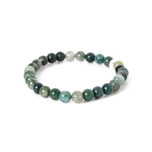 Bracelet agate mousse