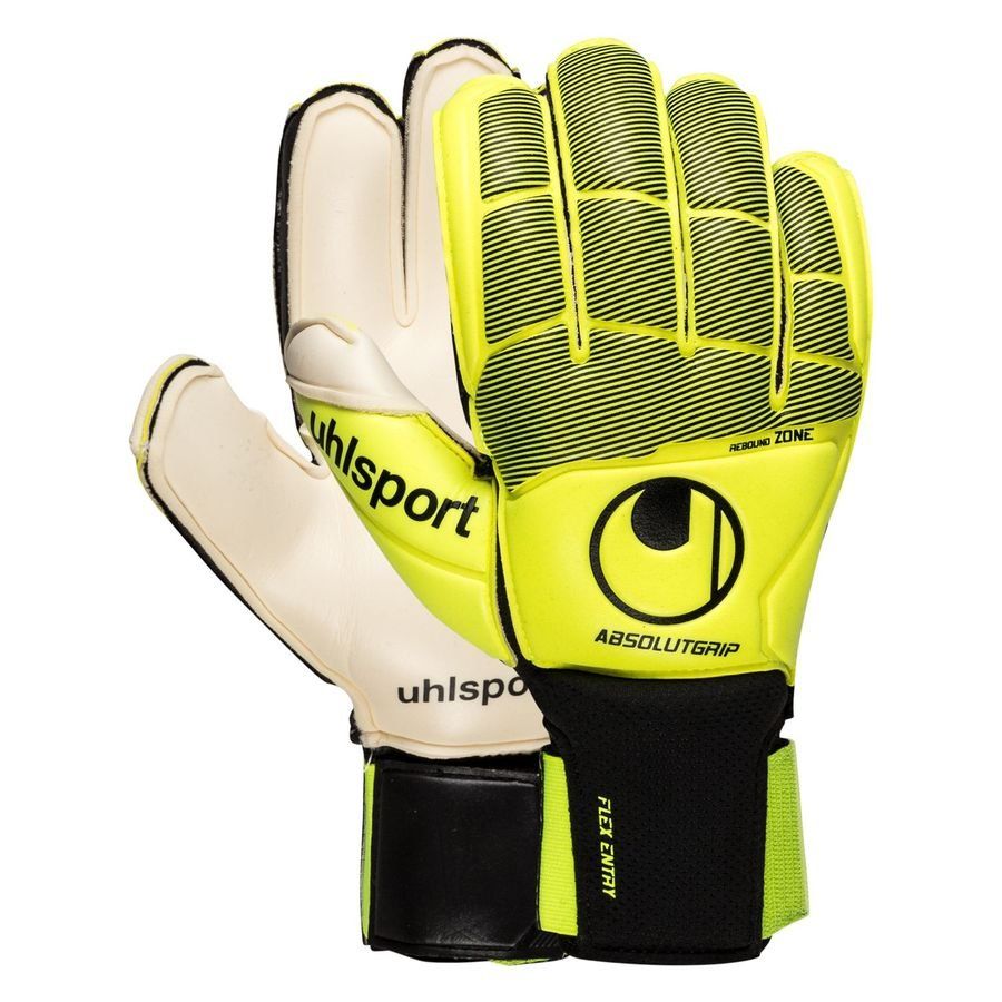 Uhlsport Gants de Gardien Absolutgrip Flex Frame Carbon - Jaune Fluo/Noir