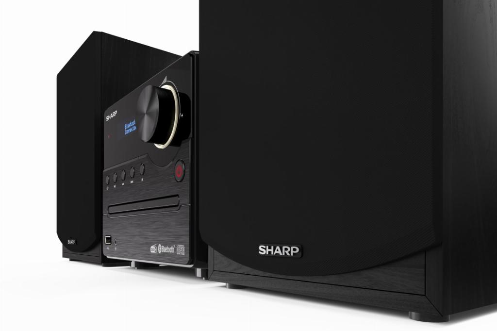 Sharp XL-B517D Home audio-microsysteem Zwart
