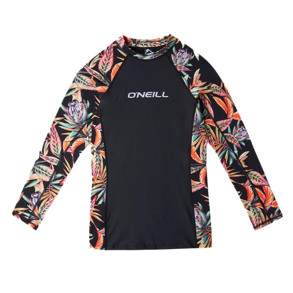 O'Neill Lycra Manches Longues Noir Fille O'Neill Printed Skin