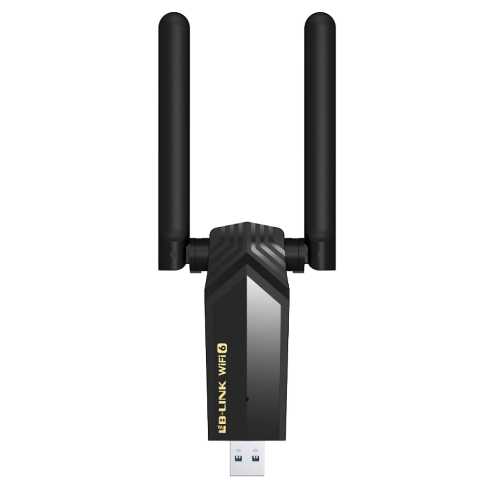 (1200Mbit/s) AX1800 5Ghz / 2.4Ghz Dualband USB 3.0 WLAN / WiFi Stick Dongle Netzwerk Adapter - Schwarz