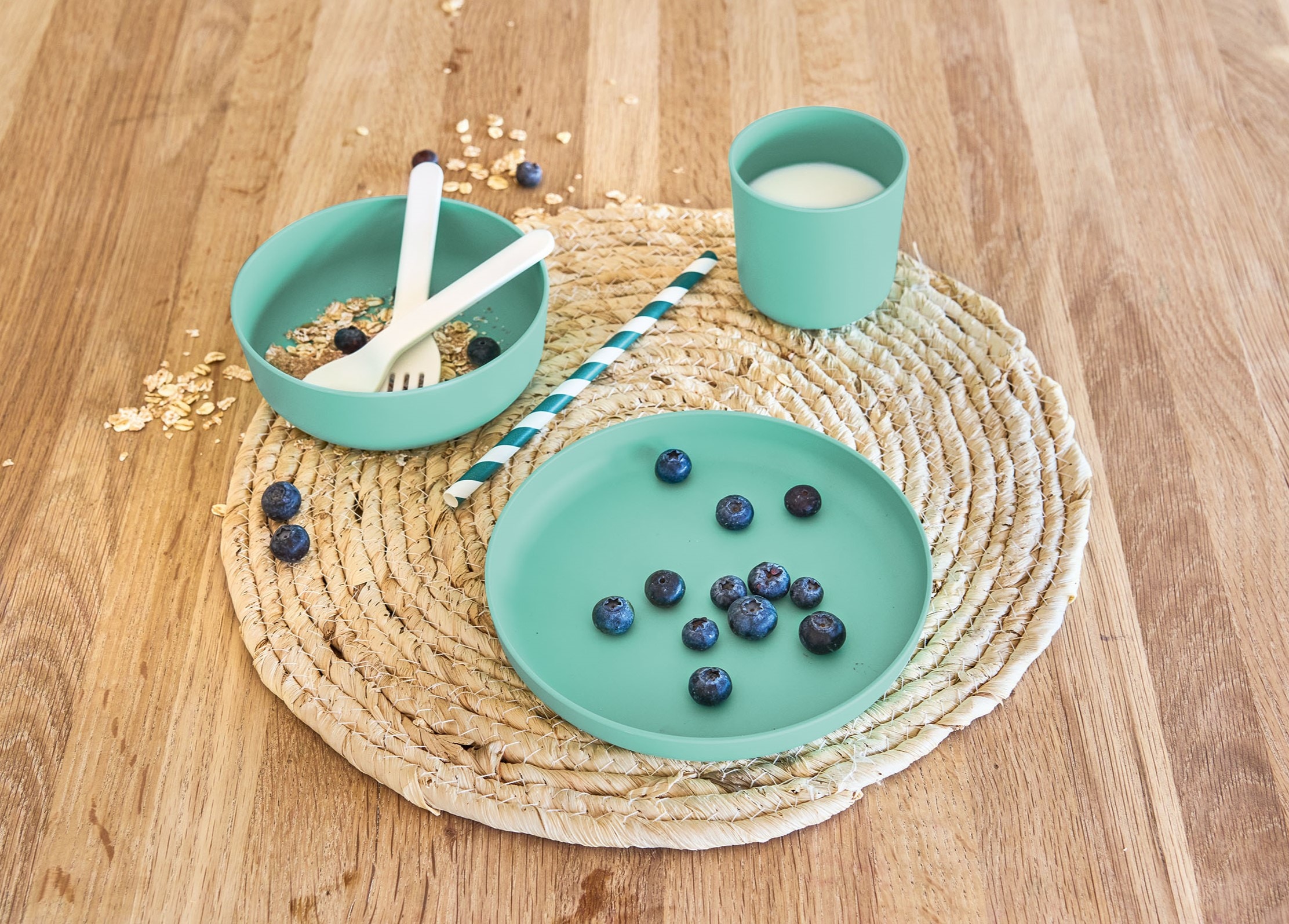 Zeller Present Kindergeschirr-Set (je 1 Teller, Schüssel, Tasse, Gabel, Löffel)