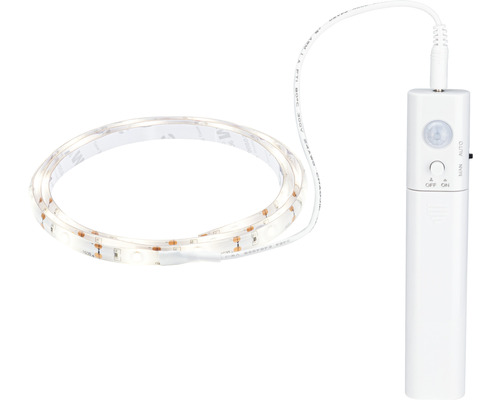 Sensor LED-strip 2.0W 180 lm 3000 K 20 LED's 1 m met bewegingsmelder, op batterijen 5V