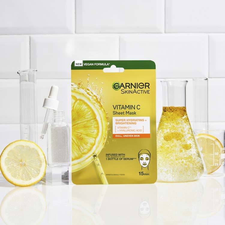 Garnier SkinActive Vitamin C Sheet Mask 28g