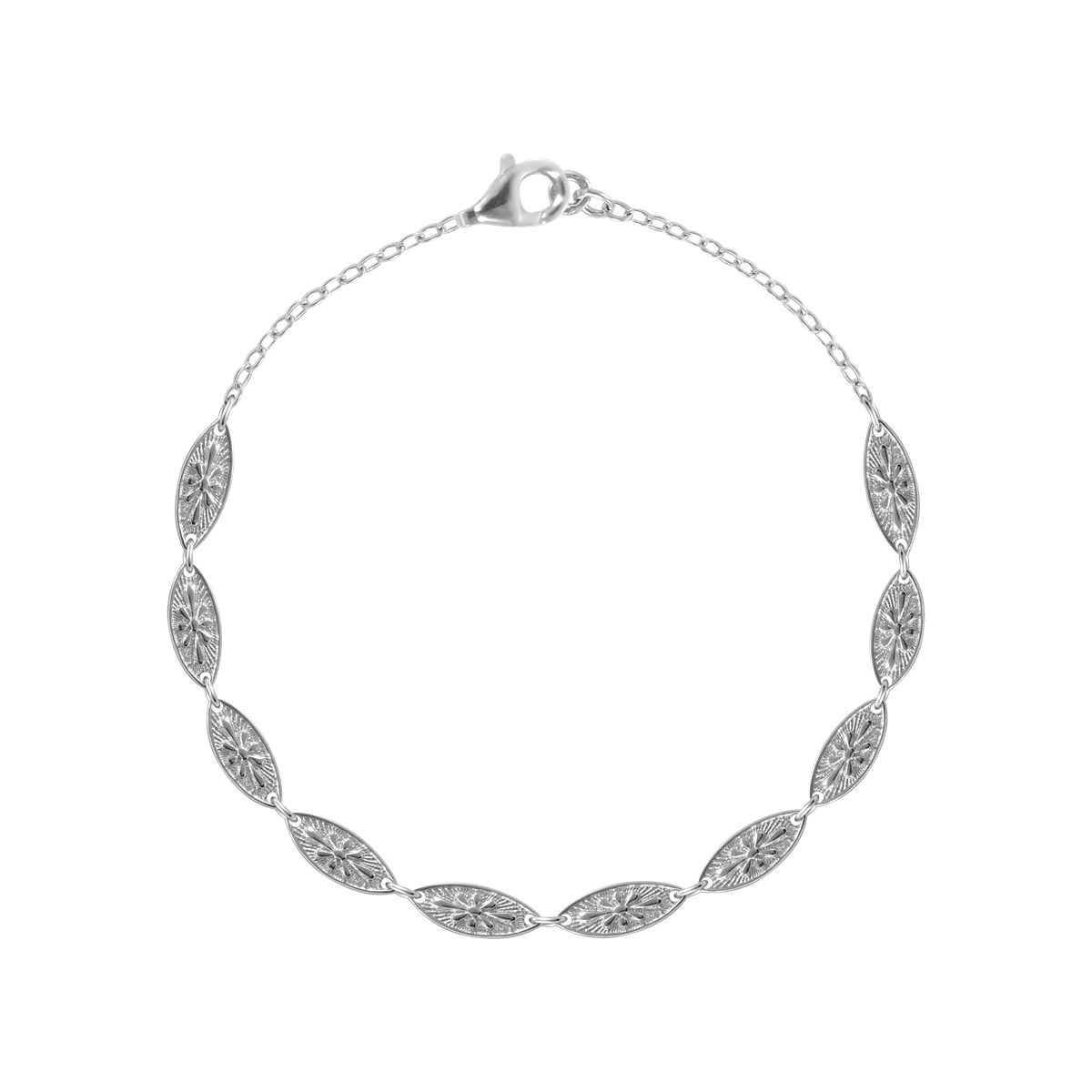 Bracelet en argent 925 rhodié