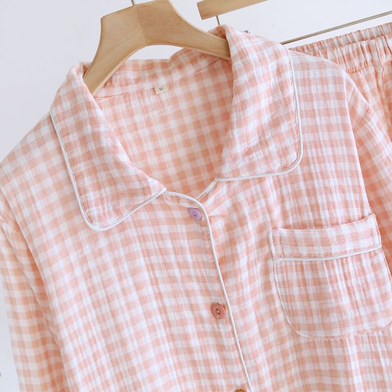 molpes - Pyjamaset: shirt met lange mouwen en patroon + broek