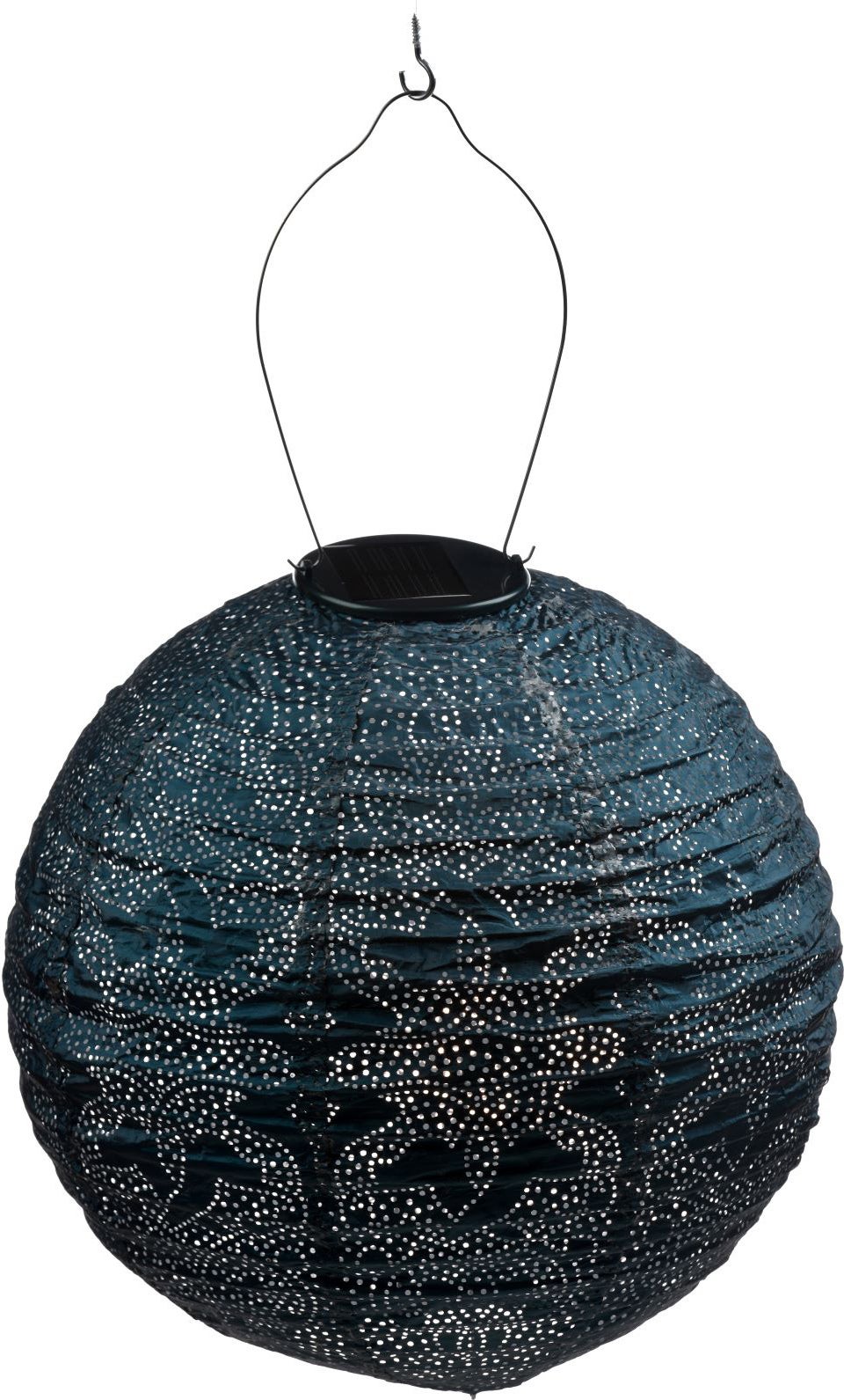Lumiz solar lampion Marrakesh petrol D 30 H 29 cm