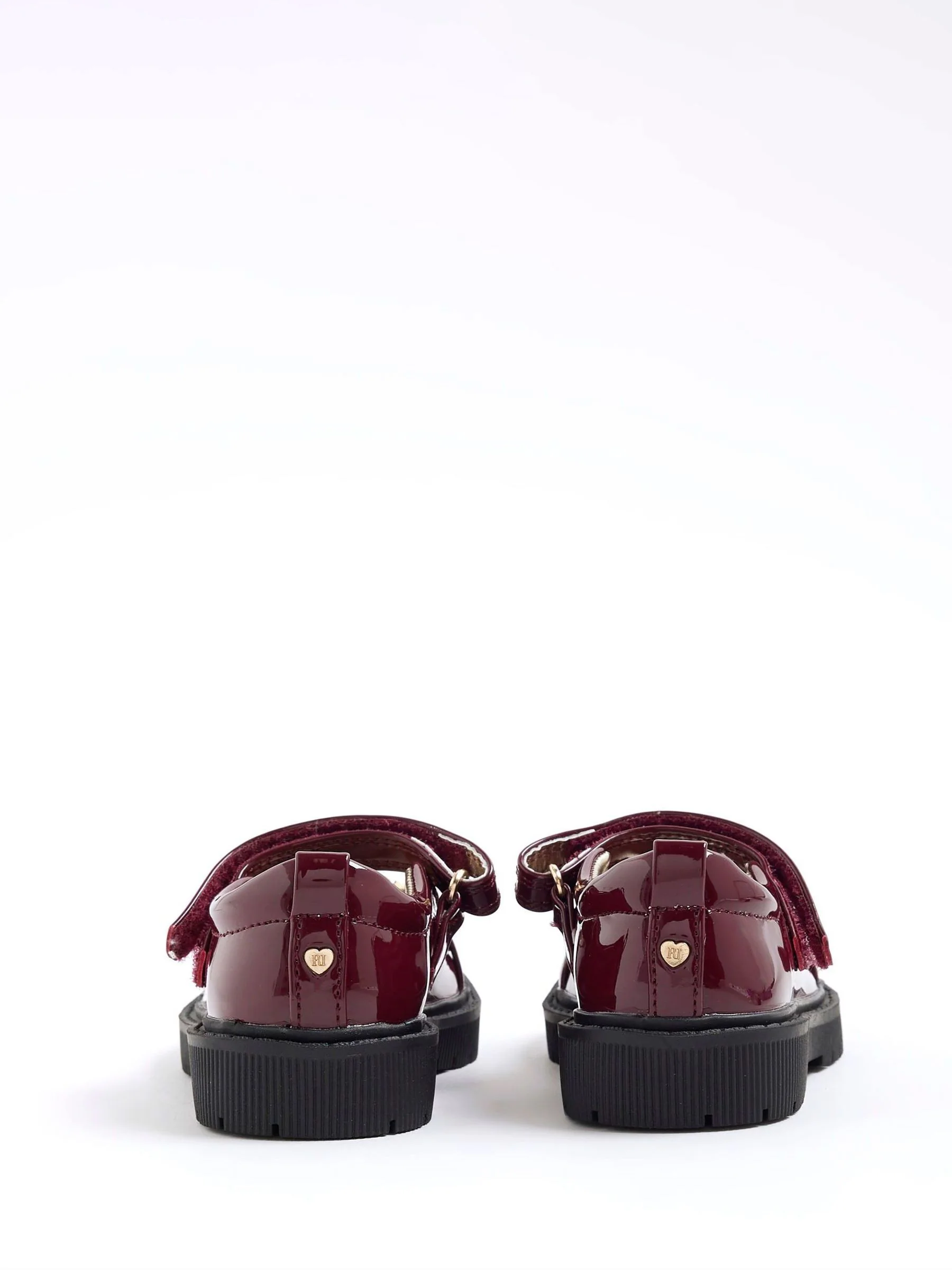 River Island Girls Heart Print Snaffle Mary Jane Shoes