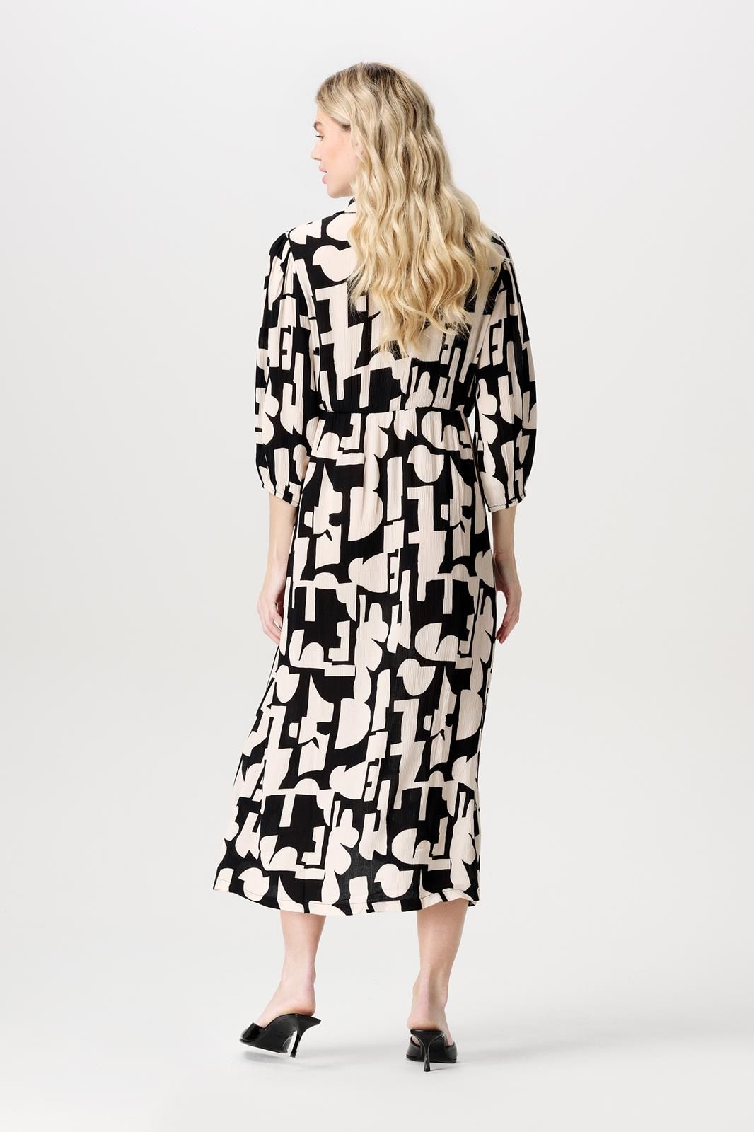 Noppies Maternity Jurk met voedingsfunctie Lieksa - Monochrome All Over Print