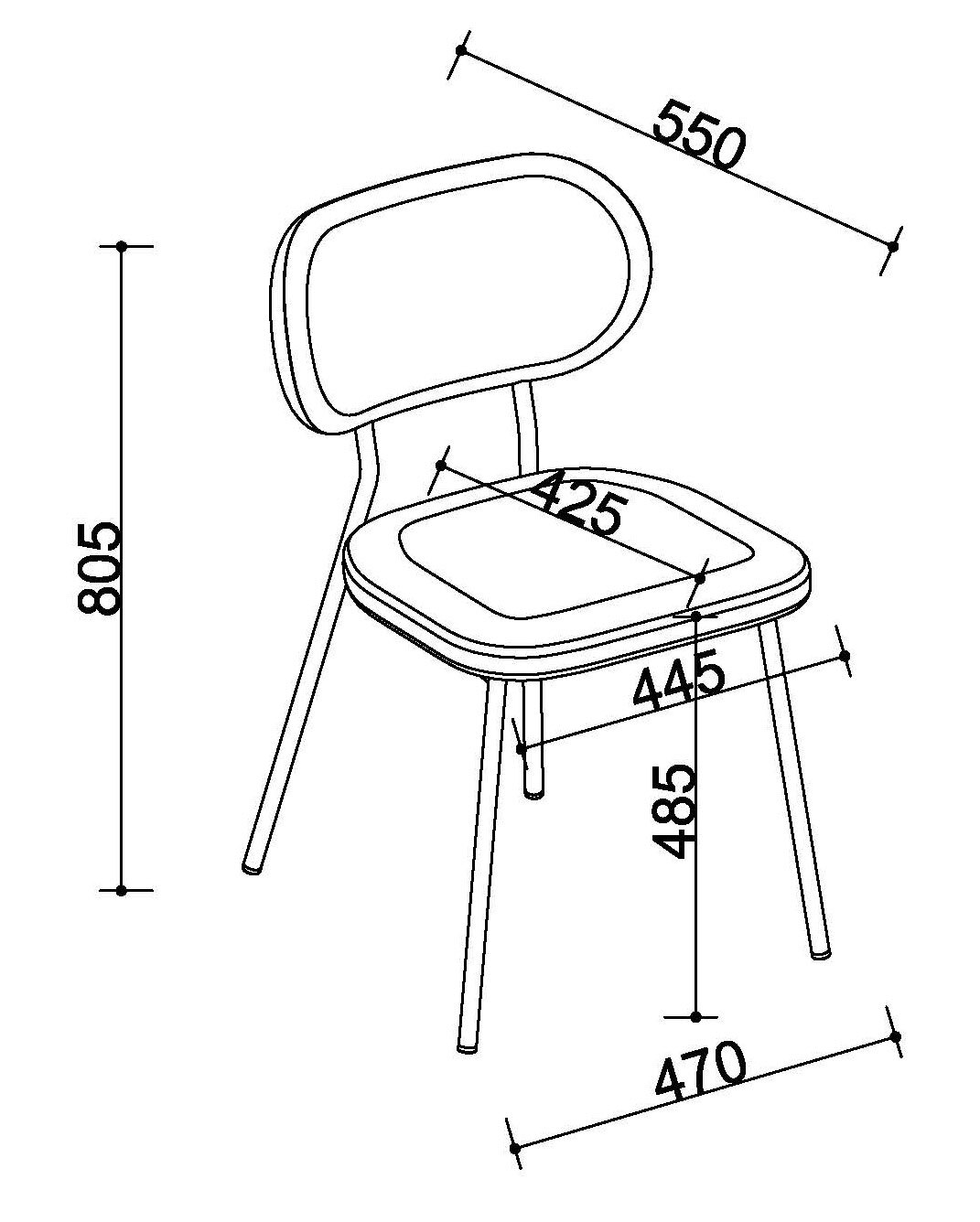 Esszimmerstuhl VIENNA 2er Set grau