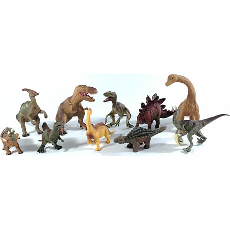 Dino sæt med 10 dinosaurer