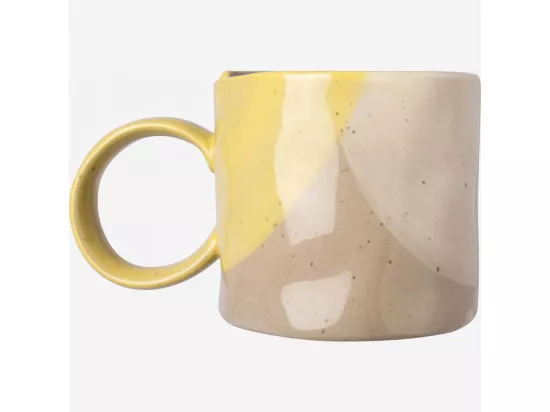 HABITAT - Mug en faïence - 350 ml - Jaune (Lot de 6) - Aliona