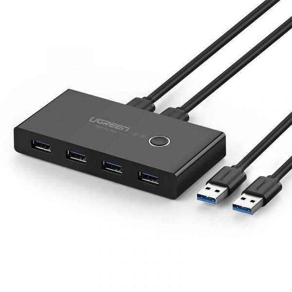 Ugreen KVM Ugreen 4 Portas USB 2.0 Preto - 6957303837670