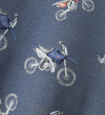 Name It Sweatshirt - NmmTrille - China Blue m. Motorrad