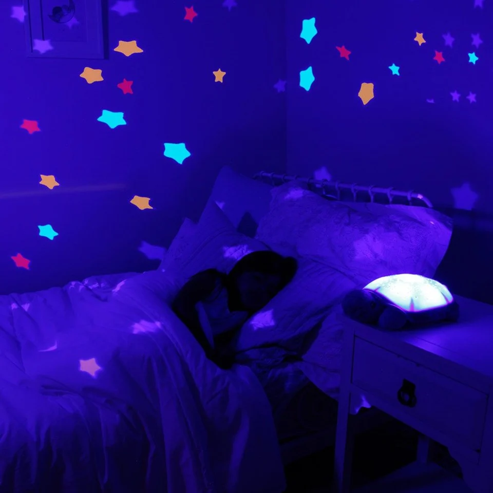 Cloud B - Twinkling Twilight Turtle Skildpadde Natlampe, Pink (CB7323-T2P)