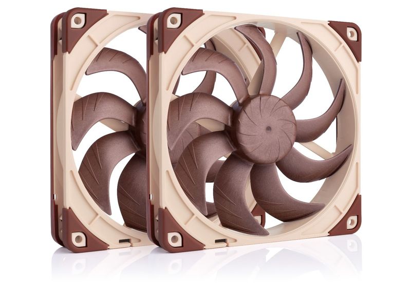 Noctua PC-Lüfter NF-A14x25 G2 PWM Set mit zwei 140 mm PWM Lüfter
