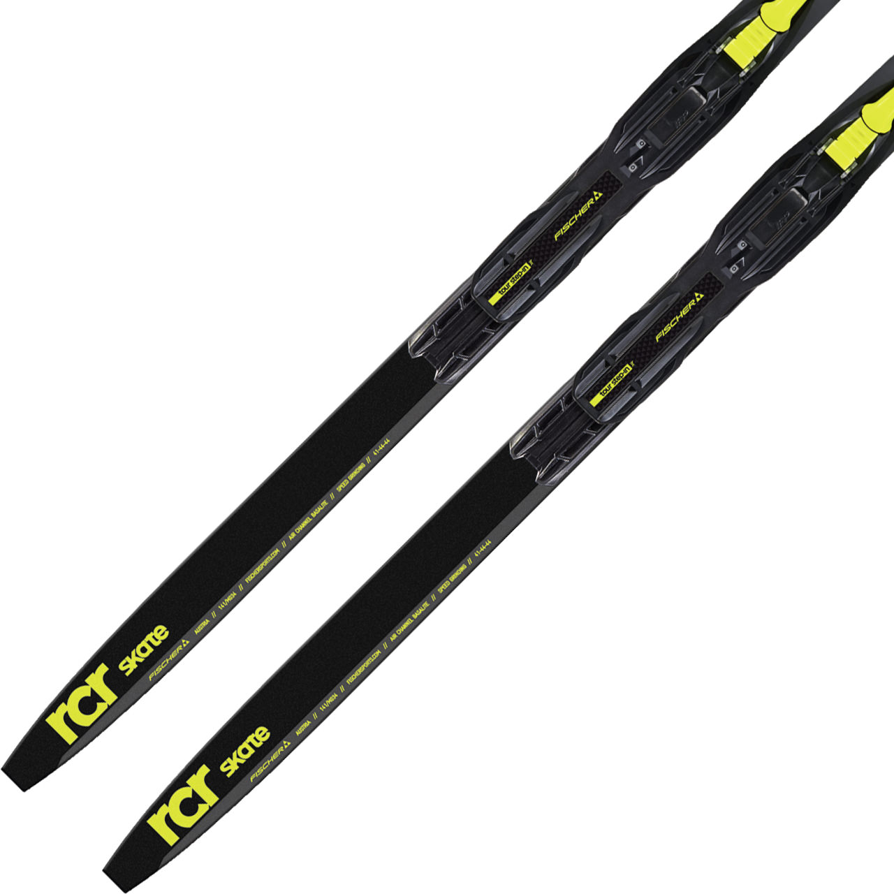 Fischer RCR Skate Jr. incl. Tour Step In Jr. black/yellow Bindung (2024/25) | Skating | Langlaufski | Langlauf | XSPO