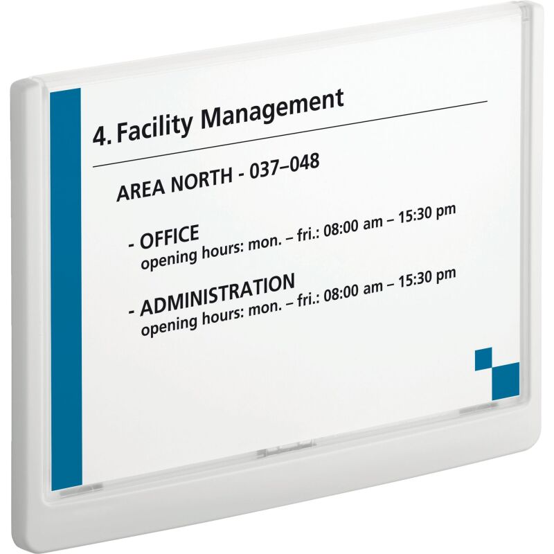 Plaque murale 17,5 x 23,5 cm Click Sign Durable