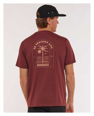 T-Shirt Technique Manches Courtes Dharco Graze Bordeaux