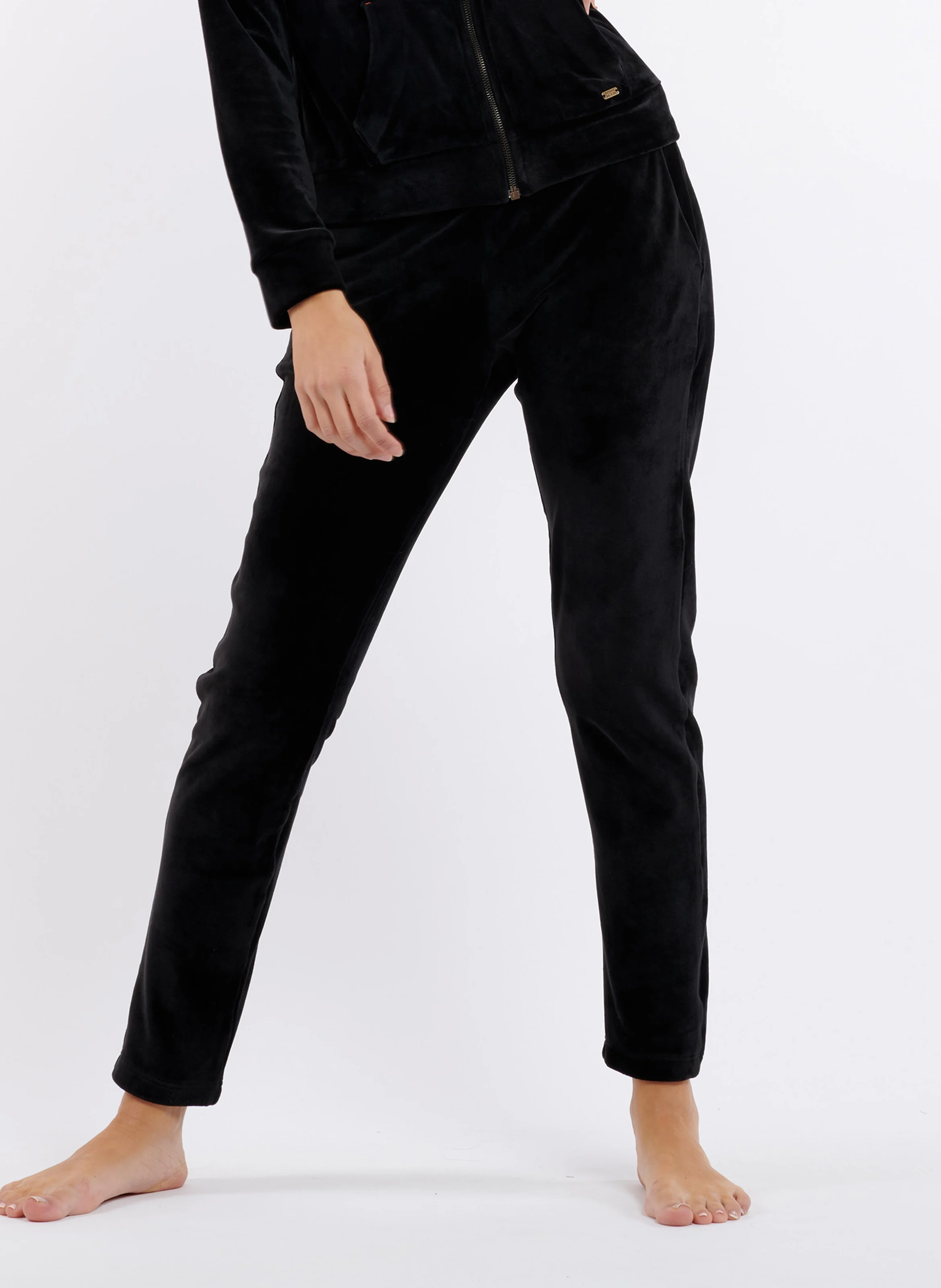 KEENAN SEALAKE - Pantalon de jogging en velours | Noir