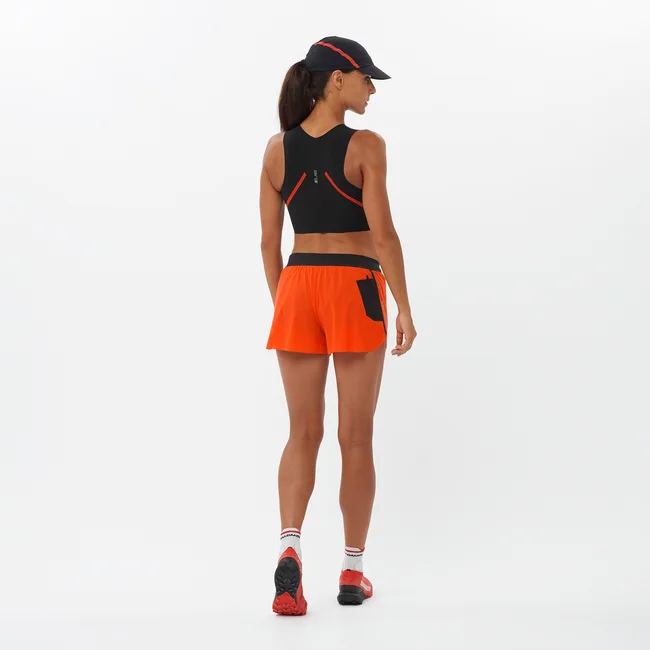 S/LAB SPEED  Tanktop Damen DEEPBLACK/FieryRed