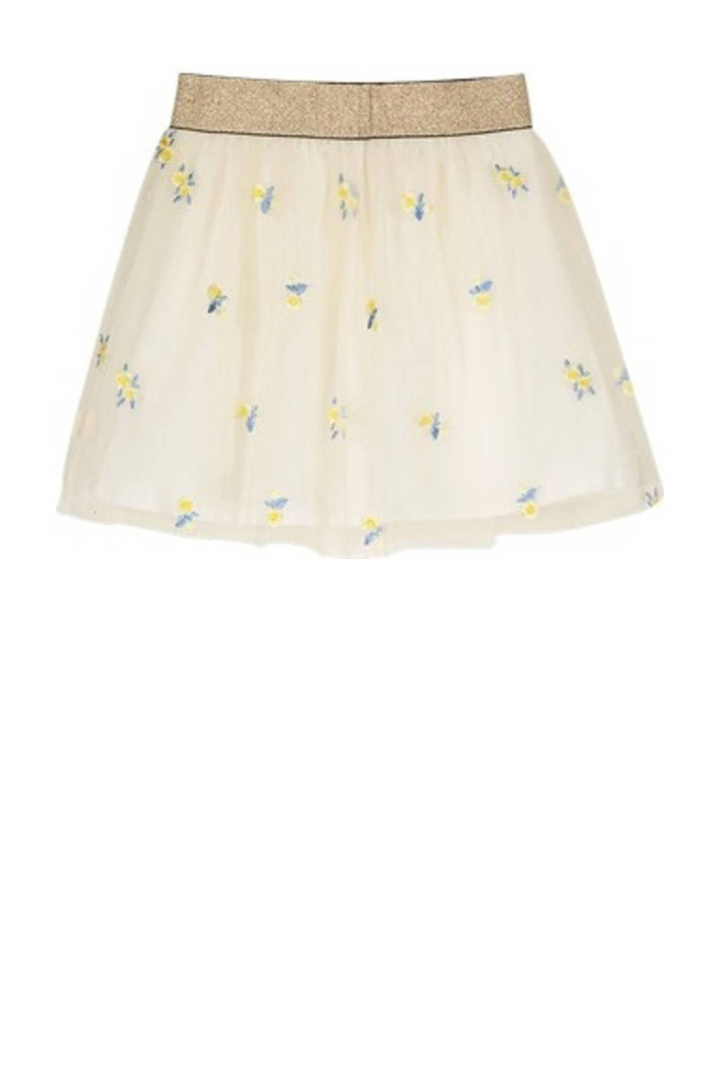 Moodstreet gebloemde rok offwhite