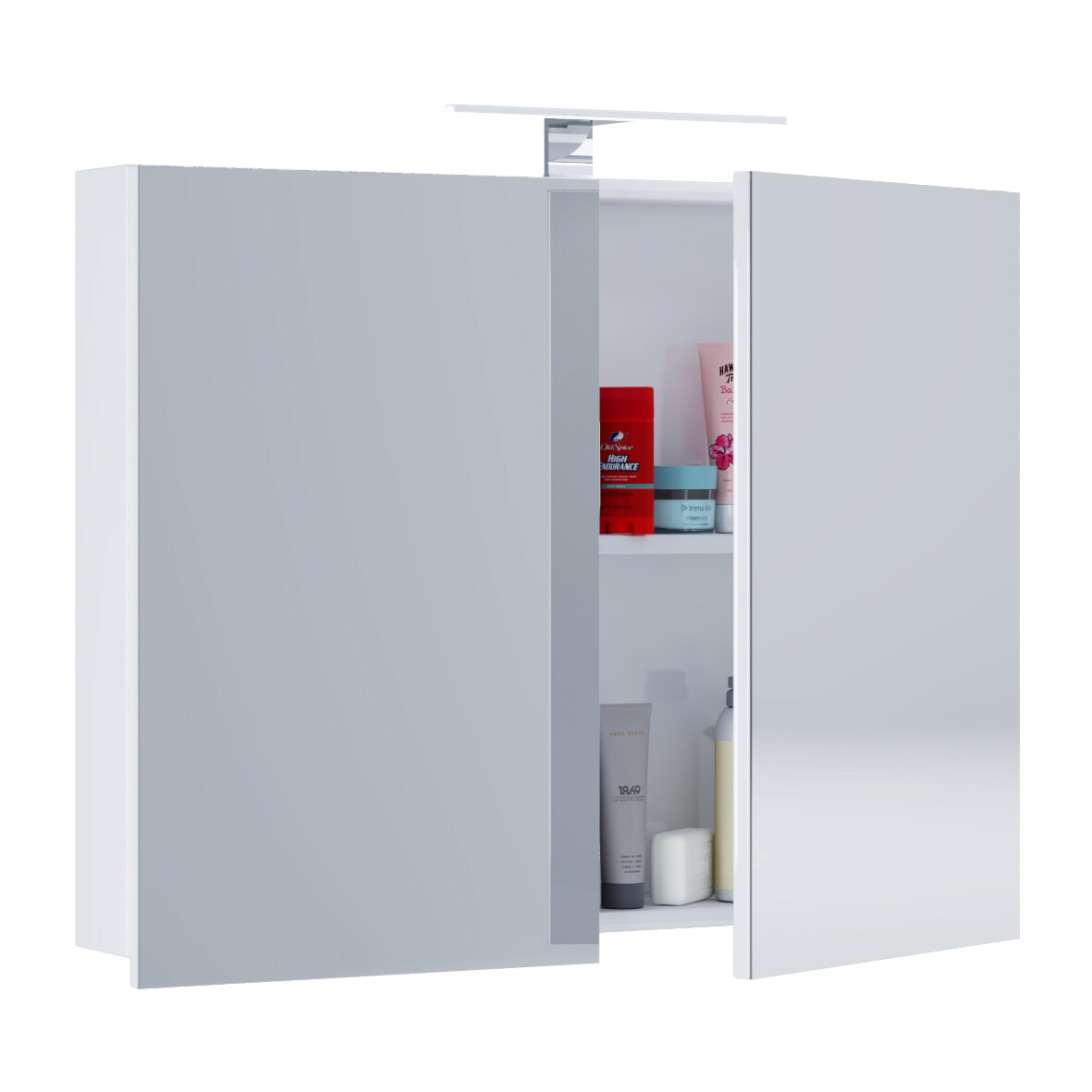 VCM Badspiegel Wandspiegel Hängespiegel Spiegelschrank Badezimmer Badinos 59 x 60 cm