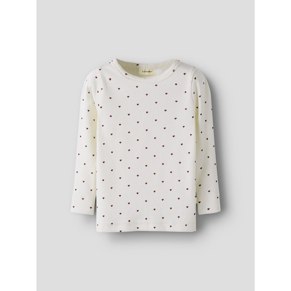 Køb Lil'Atelier Coconut Milk Heart Nmfgago Ls Slim Top Lil Noos