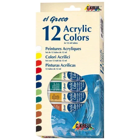 KREUL el Greco Acrylic Set 12 x 12 ml Tuben