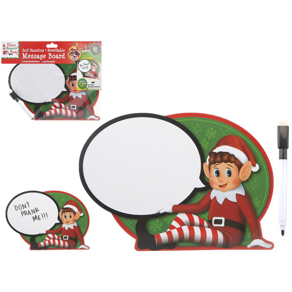 Køb Elves Behavin' Badley Elf Message Board With Marker & Sponge