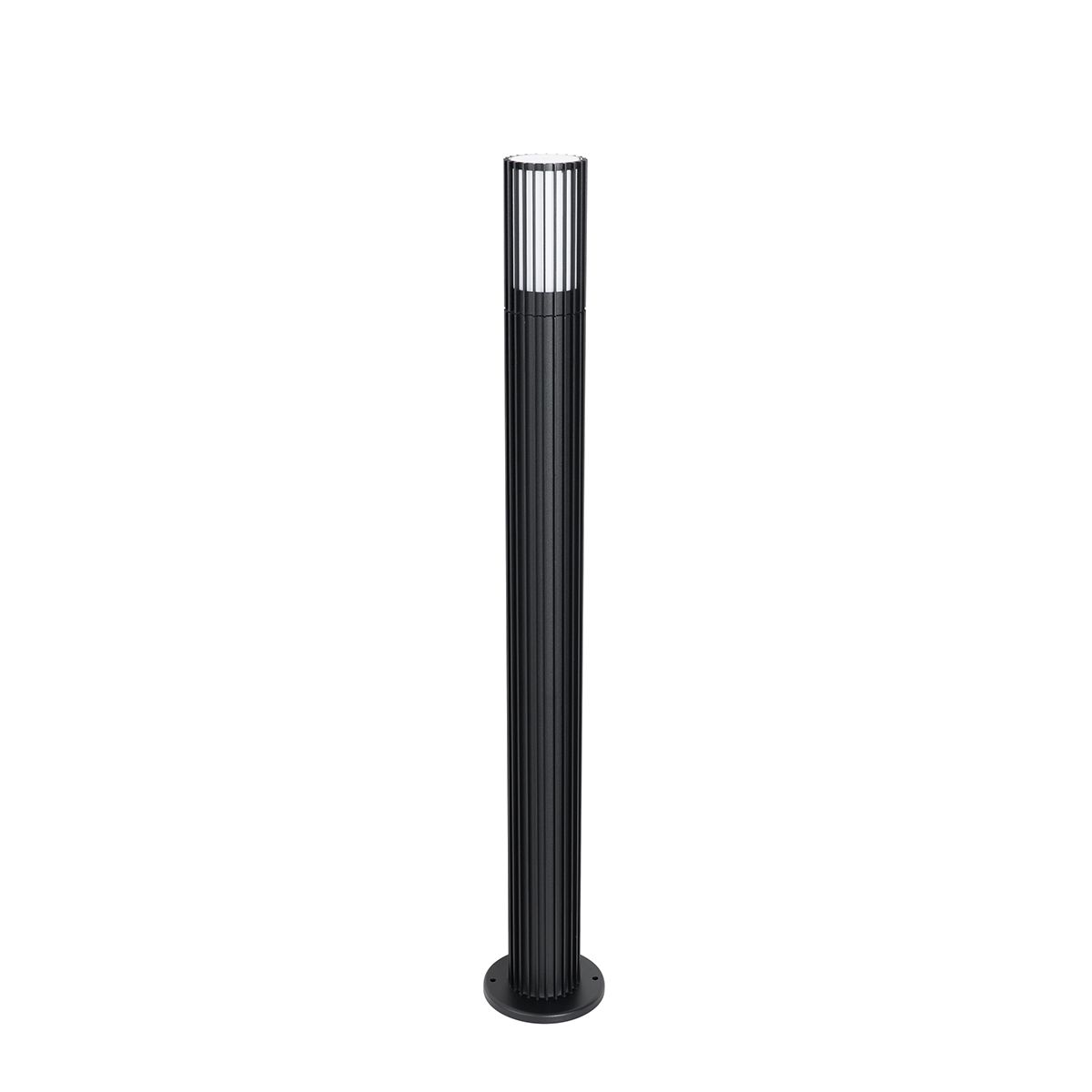 Smart buiten paaltje zwart 80 cm IP44 RGBW incl. GU10 50mm- Boris
