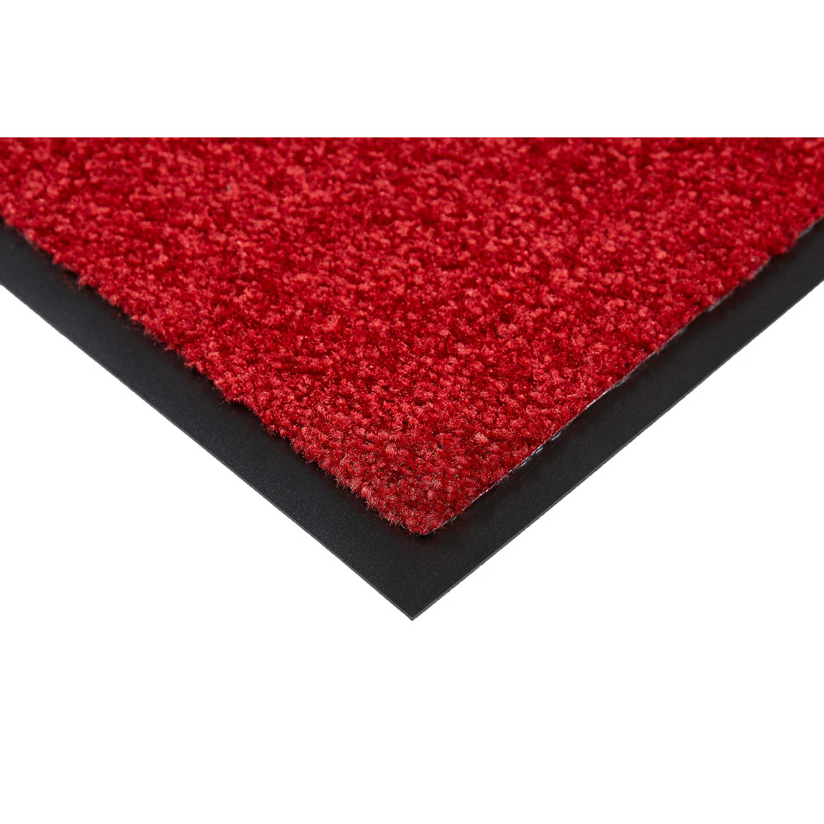 HOMCOM Fußmatte mit Gummiumrandung und rutschhemmende Rückseite rot 150 x 90 x 0,7 cm