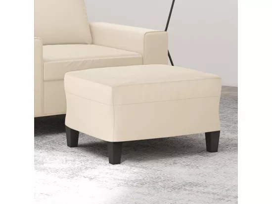 Repose-pied Beige 60x50x41 cm Tissu microfibre