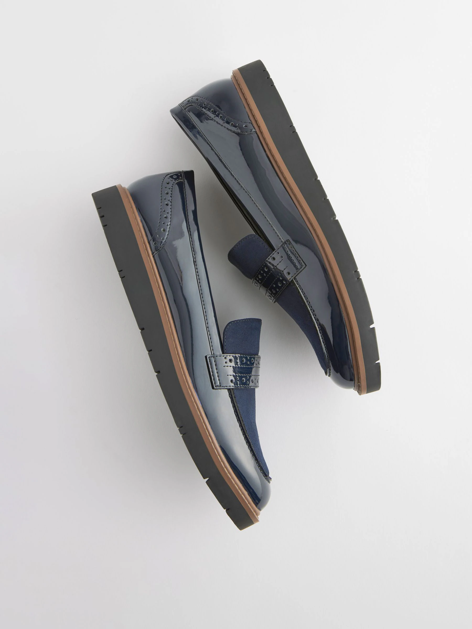 Donkerblauw - Forever Comfort® Brogue Instappers