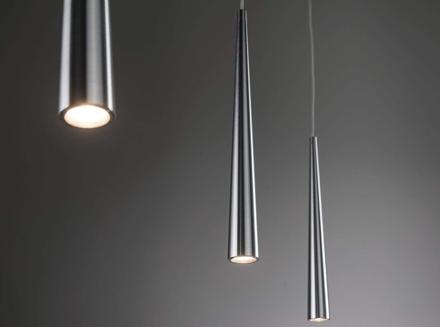Paulmann 70930 LED Pendelleuchte Gutta incl. 3x7 Watt dimmbar Hängelampe Alu gebürstet Deckenlampe Metall 2700 K