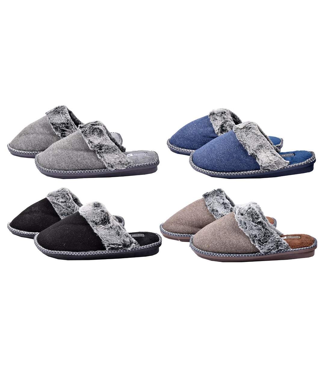 PANTOUFLE Homme PREMIUM MU3682 MARINE
