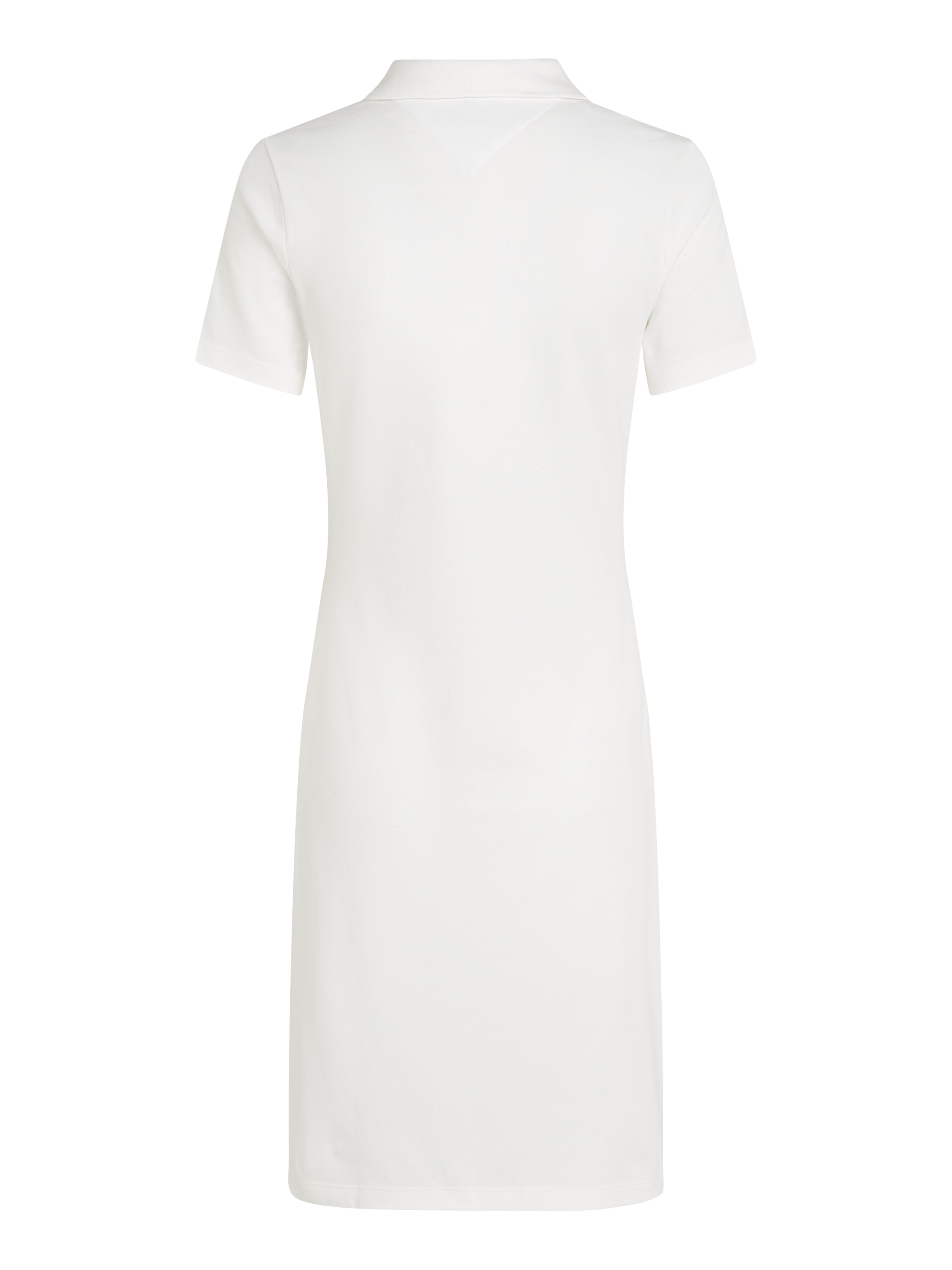 Tommy Hilfiger Polokleid »SLIM OPEN NK POLO DRESS SS« mit gestickter Tommy Hilfiger Flagge