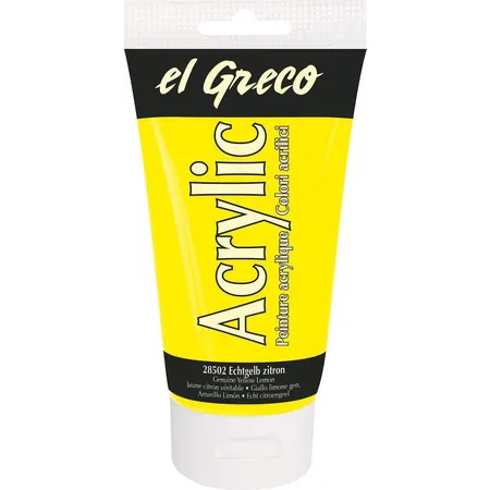KREUL el Greco Acrylic Echtgelb zitron 150 ml Tube